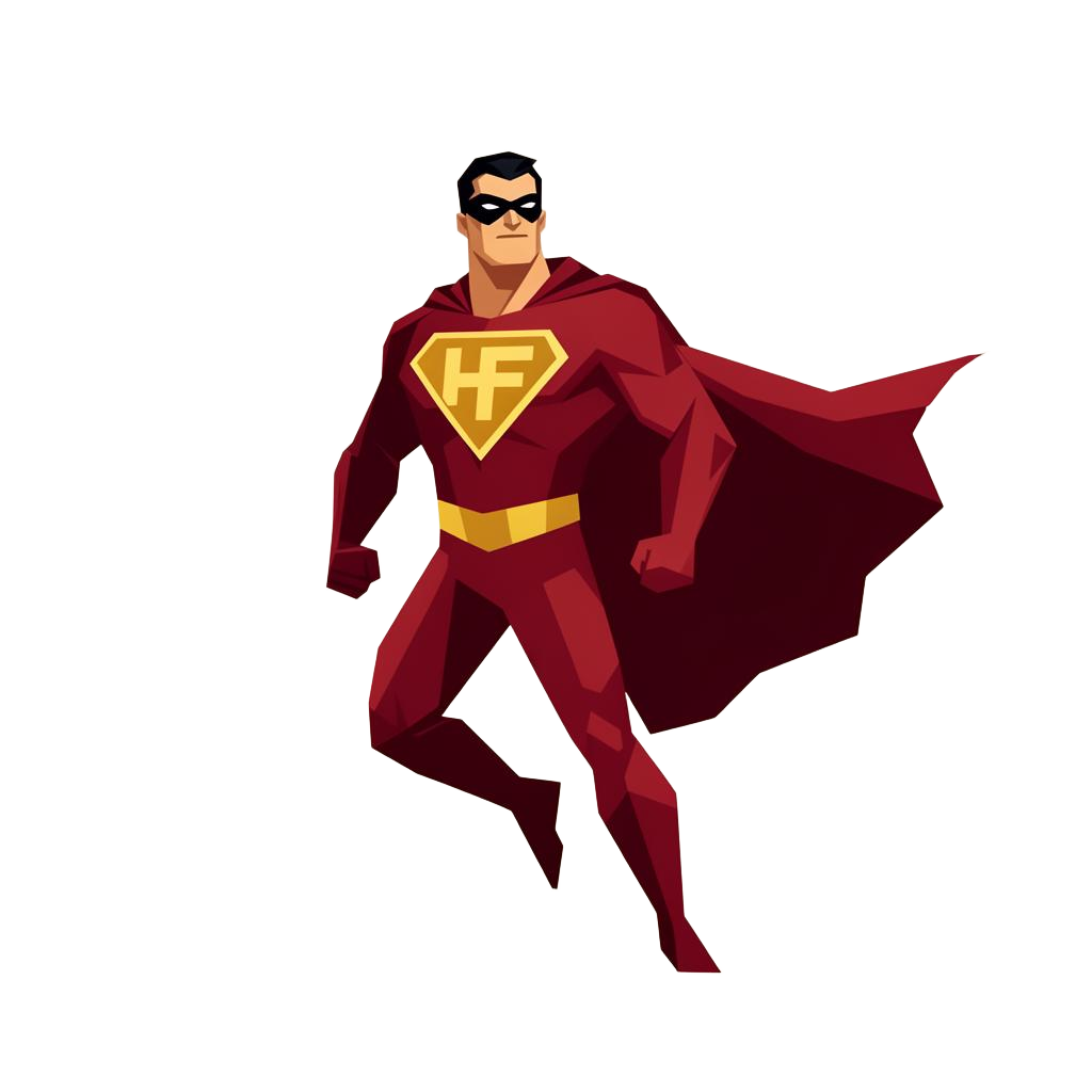 HEROfarm superhero mascot
